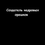 Создатель кедровых орешков